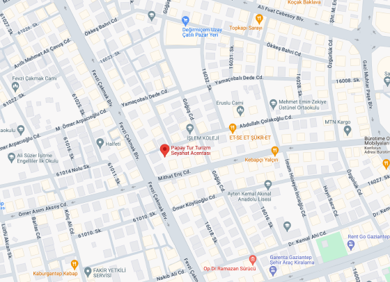 Papay Tur Yol Haritası